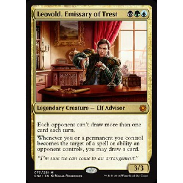 LEOVOLD EMISSARY OF TREST Conspiracy Take the Crown MTG Gold Elf Mythic Rare 